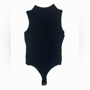Alredine Ribbed Mock Neck Bodysuit